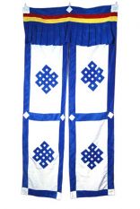 Endless Knot flipp door curtain