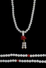 Pearl Shell Mala w/ Lotus 6mm