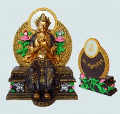 Maitreya Buddha Painted 9＂