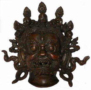 Mahakala Mask copper