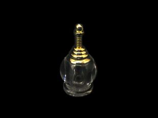 Acrylic Stupa brass top min