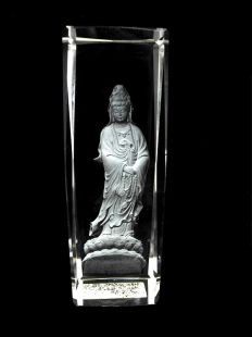 Crystal Pillar Kuan Yin 