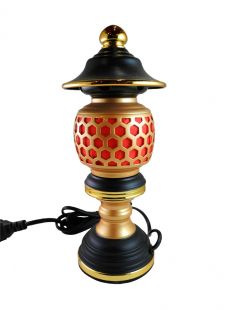 Japanese style altar lamp Brass