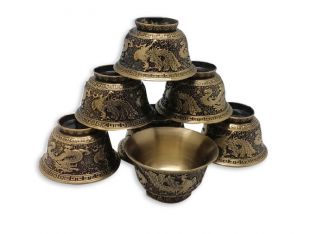 Dragon Phoenix bowl bras-5.5cm-(7pcs.set)