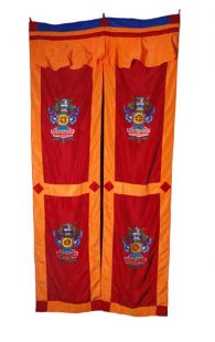 8 Auspicious Symbols Door Curtain