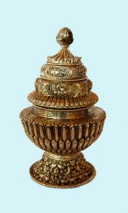  Full Silver Plated Neshi (Rice Offering Pot)