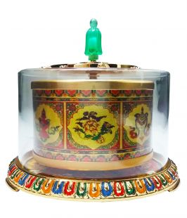 Hand-spinned Prayer Wheel