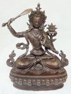 Manjushree, 3D Statue 7cm copper