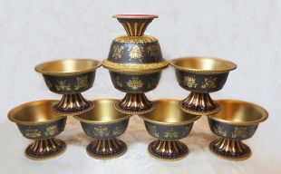 Brass 8AS bowl w/stand (8pcs. a set)