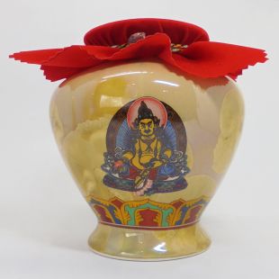 Yellow Zambala  Blessed Treasure Vase (L) 