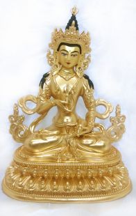 Vajrasattva ,Full gilt gold statue