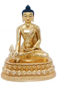 Medicine Buddha Full gilt gold statue