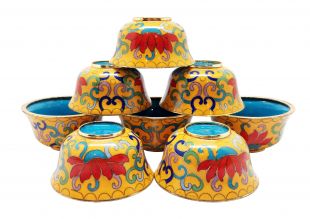 Cloisonne Offering Bowls (S)