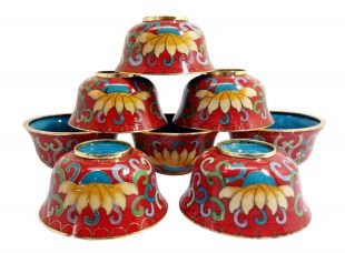 Cloisonne Offering Bowls (S)