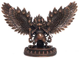 Copper Garuda statue(12cmH)