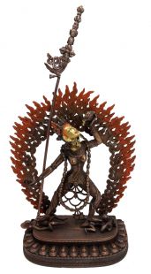 Vajra Yogini copper statue (gold face)