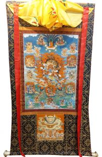 Assorted Hayagriva thanka with brocade