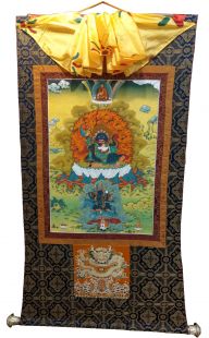 Assorted 2Aarms Mahagala thanka with brocade