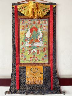 Assorted 〝21Tara〝 thanka with brocade