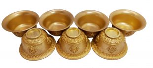 Brass 8AS. offering bowl without stand(7pcs a set)