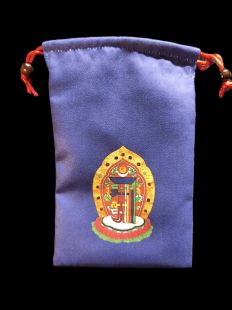 Kalachakra valvet mala pouch(L)