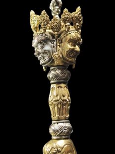 3 face phurpa brass 26cm