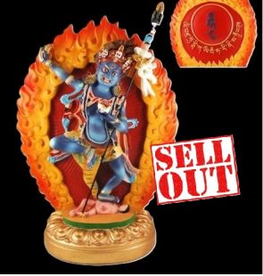 Black Dakini hand painted 12＂H