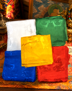 Eight Auspicious Symbols Five-Color Katag Set