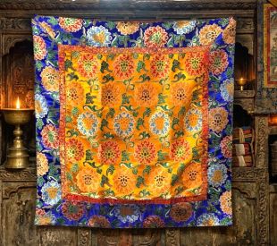 Gold Zari Brocade Mandala Altar Cloth
