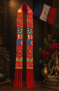 Nepal Shoulder Cloth (Rachu)/( Eight Auspicious Symbols)