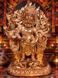White Mahakala statue