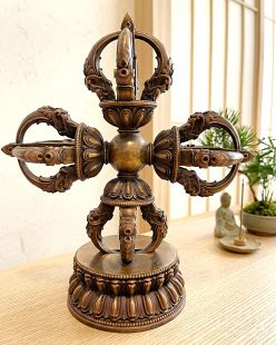 Double Dorje copper/antiqued